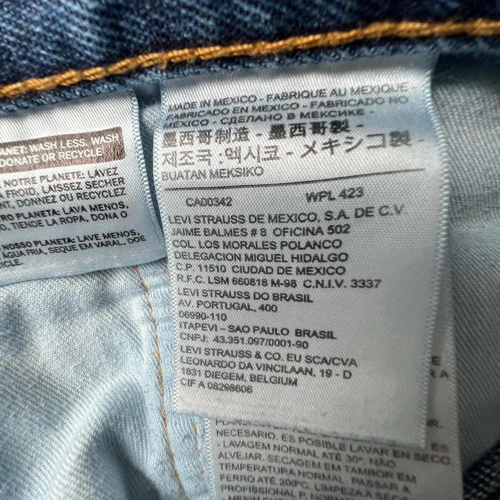 Levi's 505 Jeans Men's 36x32 Straight Leg Blue Denim Regular